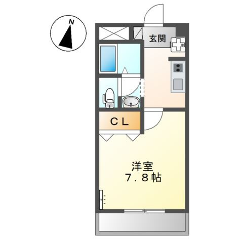 エクシード弥生の間取り