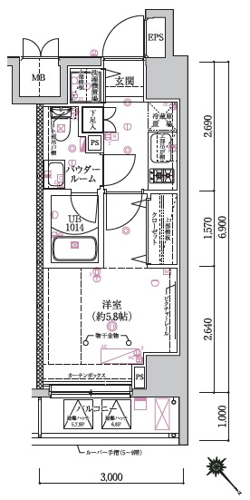 LUMEED横濱鶴見の間取り