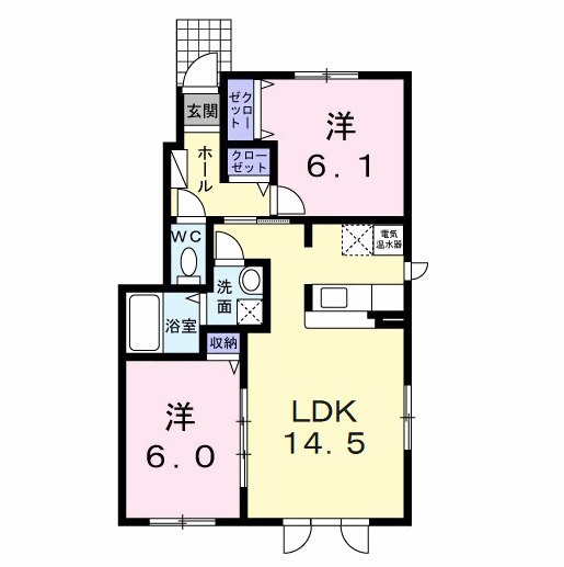 ベルブランⅠの間取り