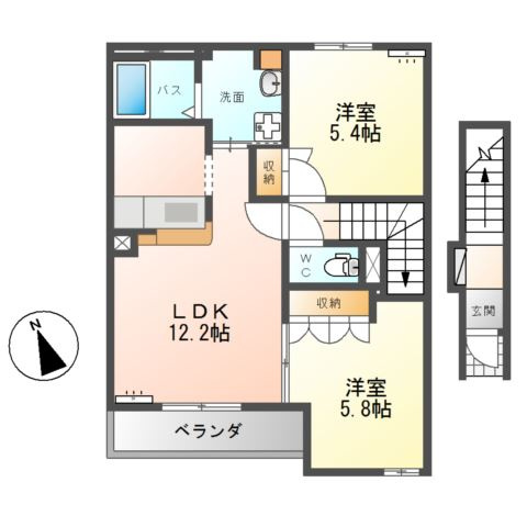 スカイヒル（ＳＫＹ　ＨＩＬＬ）の間取り