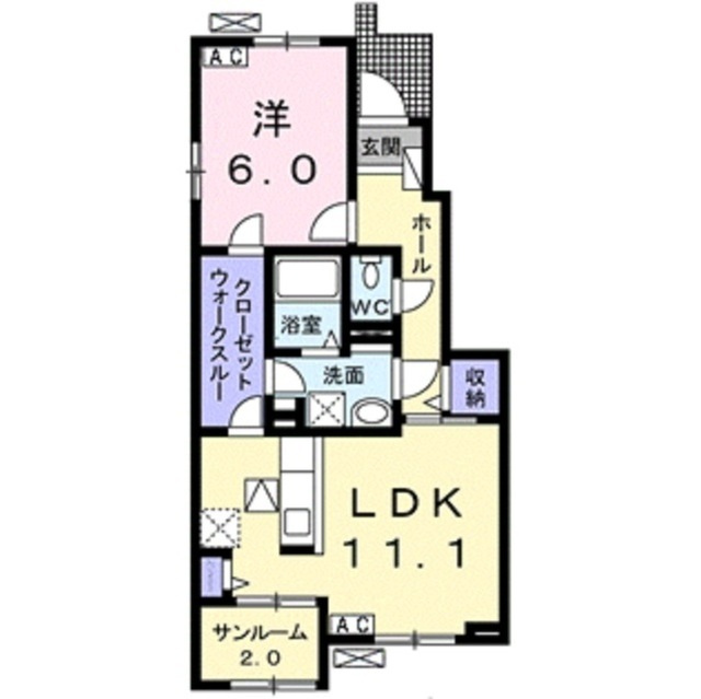 ＹＫ　ヴィレッジⅢの間取り