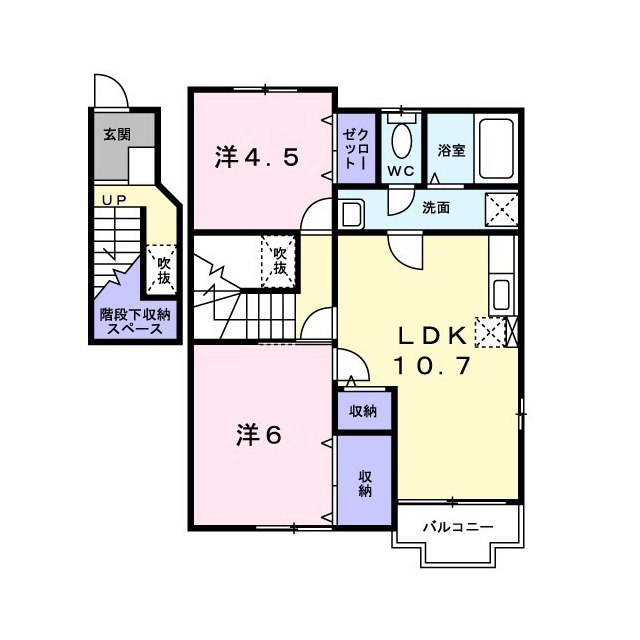 フォルトゥーナB棟の間取り