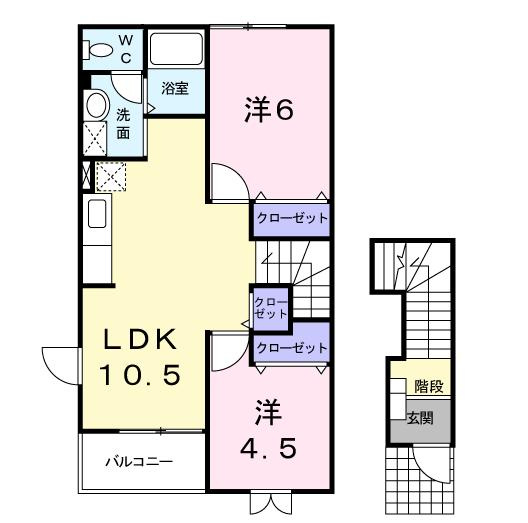 メゾン桃郷の間取り