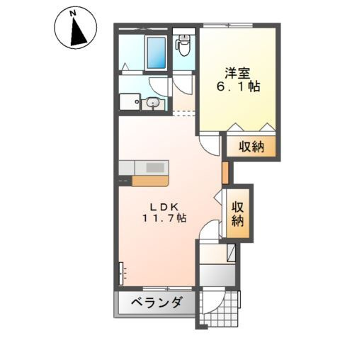 ラヴィアンローズNの間取り