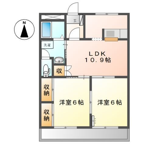 レジデンス町添の間取り