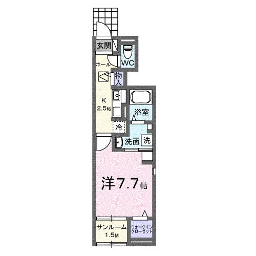 シティーリバー　ⅩⅠの間取り