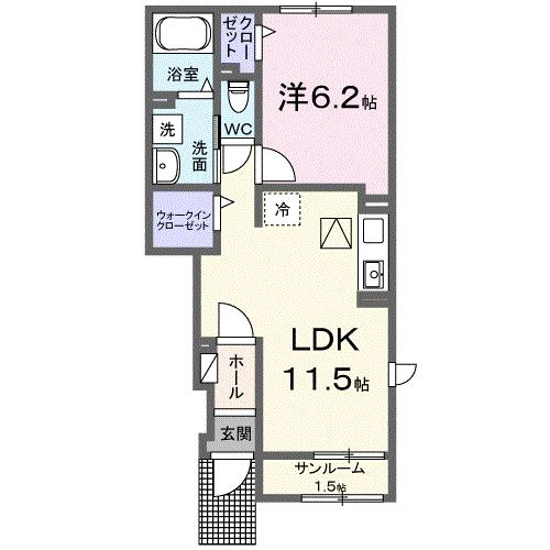 ルーク　Ａの間取り