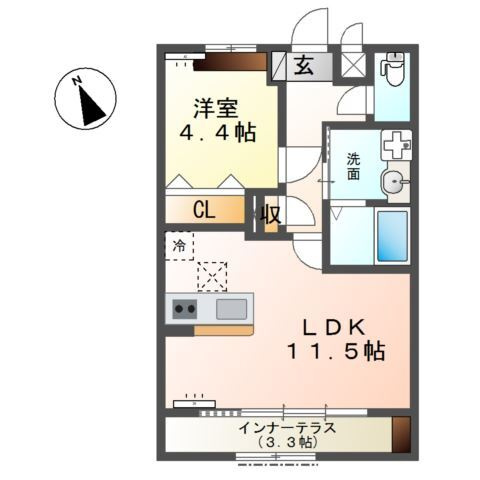 フォルトゥナ藤森の間取り