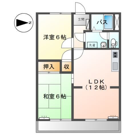 サンシティ有貝の間取り
