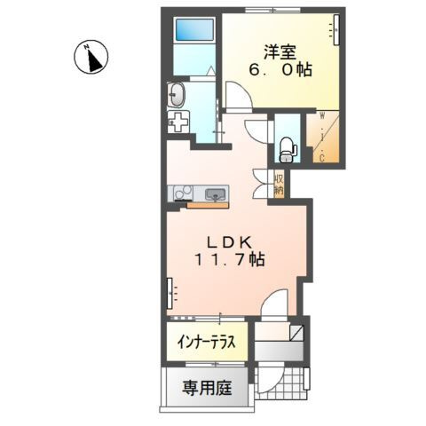 グランカーサ　カメリアの間取り