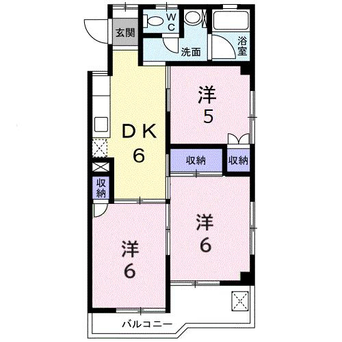 セントラルハイツＣの間取り