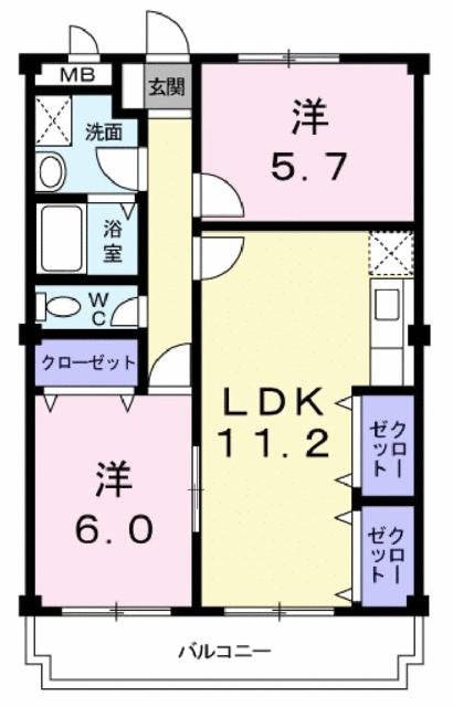 ゴコウマンションの間取り