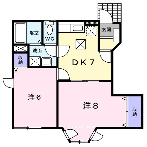ピーチコートⅠの間取り