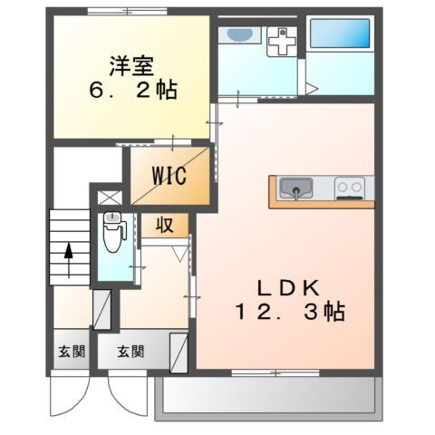 アレグラールN　Ⅱの間取り