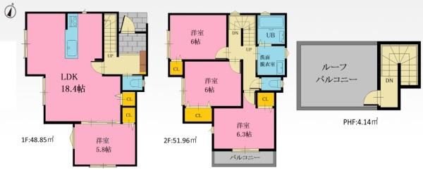 横浜市磯子区栗木１丁目の新築一戸建の間取り|使い勝手の良い4LDK
お気軽にお問い合わせください。