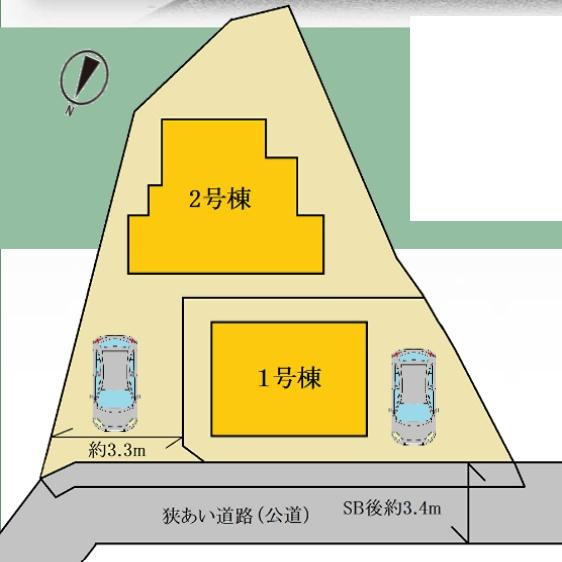横浜市磯子区栗木１丁目の新築一戸建の区画図|閑静な住宅地にございます！
是非現地へお越しください！