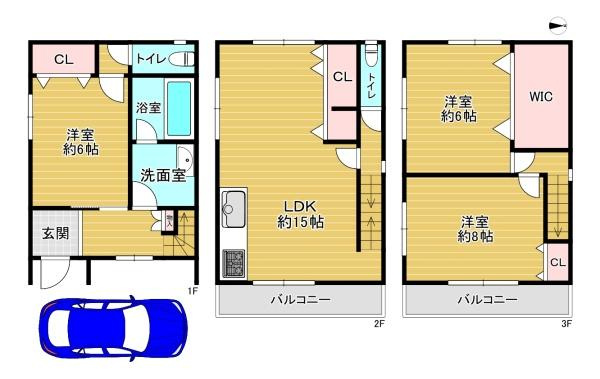 【間取り】 | 大阪市都島区内代町1丁目　中古戸建
