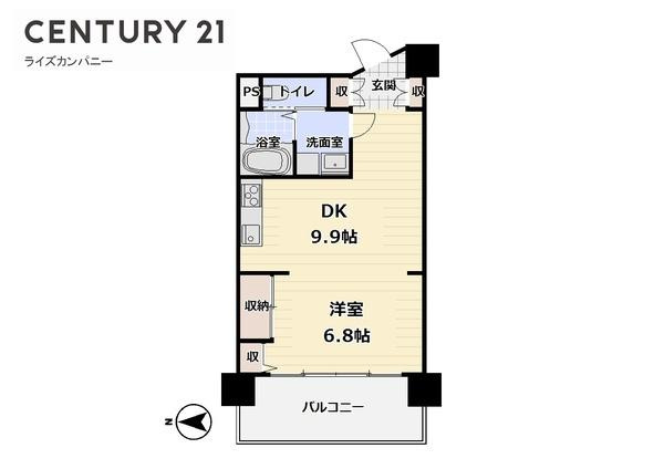 【間取り】 | 朝日プラザシティ・サザンパーク６番街Ｊ棟 | 図面と現況が異なる場合は現況を優先します