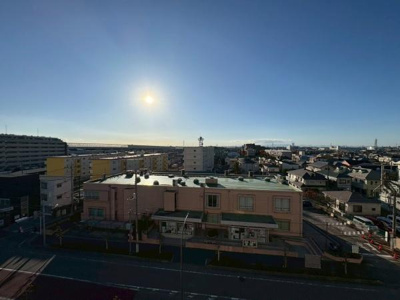 【その他】 | 【29日(土)・30日(日)見学可】日商岩井草加マンション | バルコニーからの眺めです。視界を塞ぐ建物もなく開放感あり♪