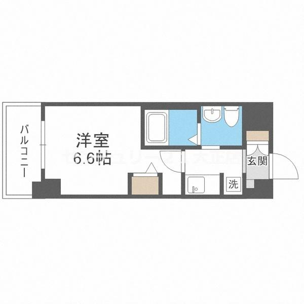 エステムコート難波WEST－SIDE2ベイフレックスの間取り