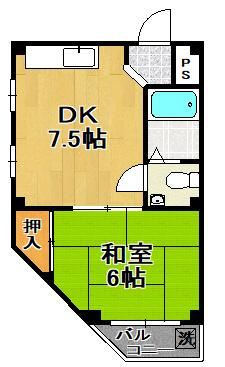 クリーン千島の間取り|★広い１ＤＫ★