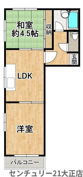 金城マンションの間取り