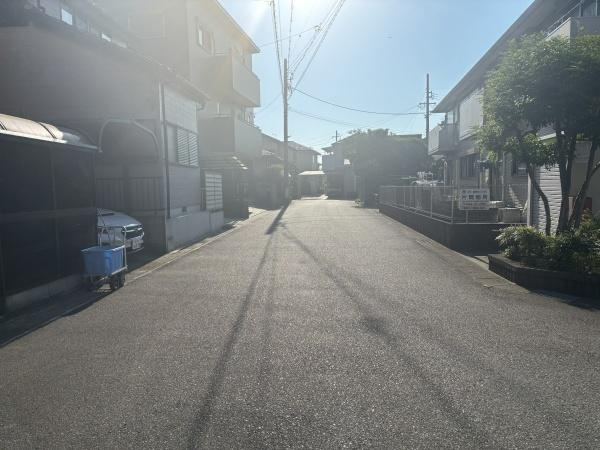 岡崎市美合町・中古戸建の前面道路含む現地写真|前面道路です。