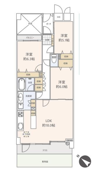 京急シティ逗子海岸の間取り