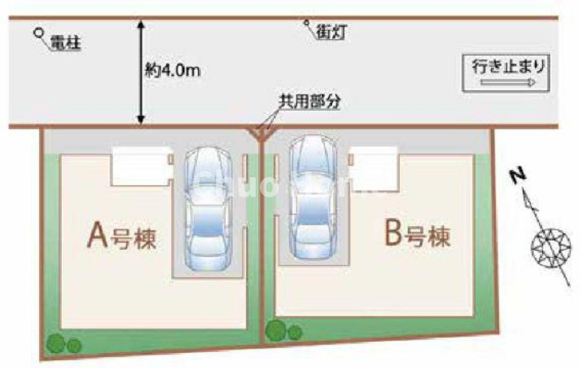 荒川区町屋8丁目新築分譲住宅の区画図|区画図