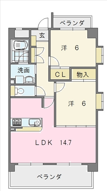レーヴシェソワの間取り