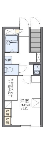 レオパレスヒラソルの間取り