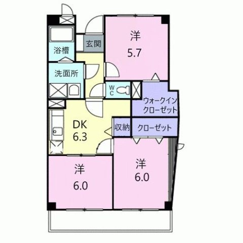 グランドゥールＨの間取り
