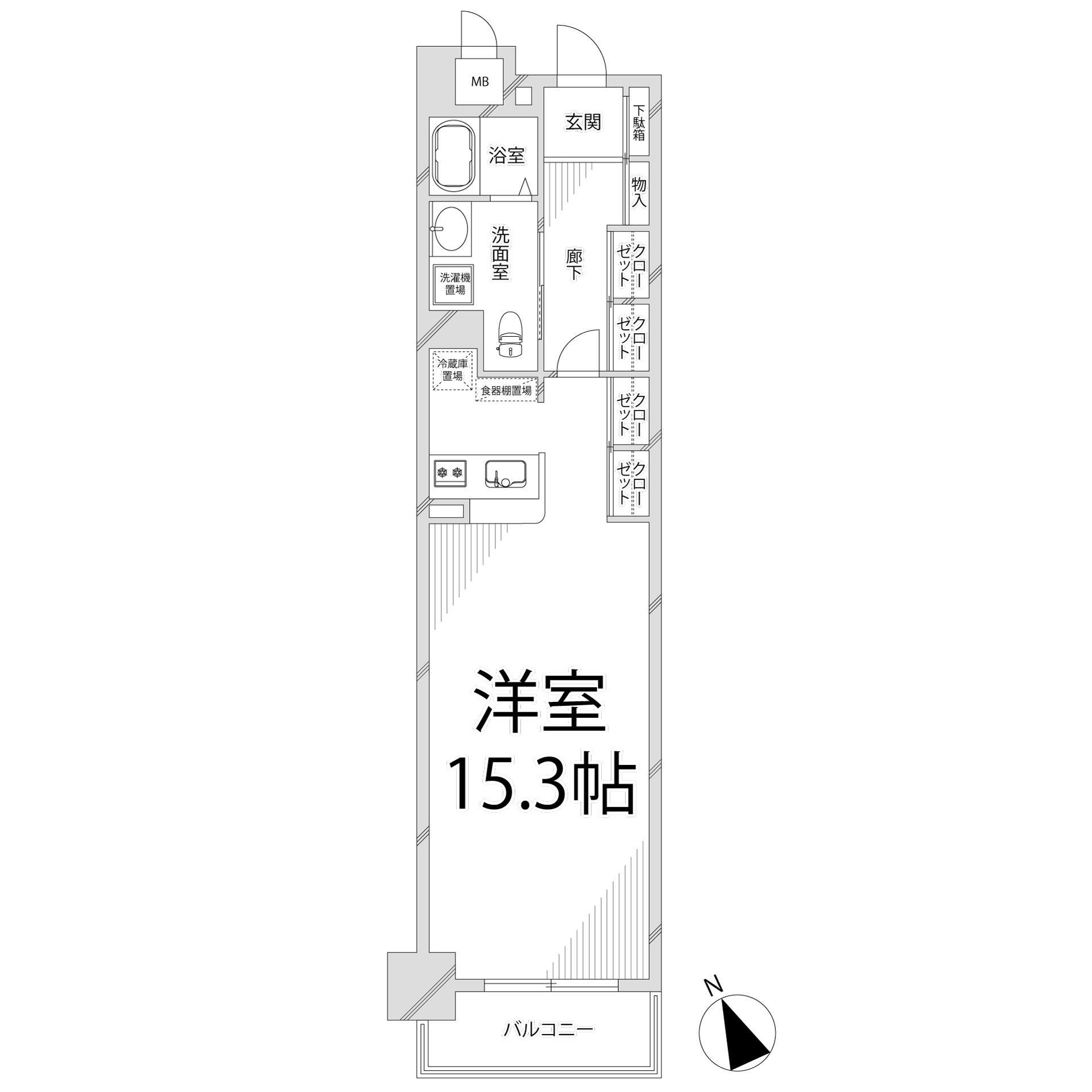 キャッスルコート西新町の間取り