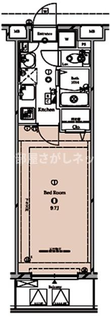 ＴＲＡＤＩＳ ＮＩＰＰＯＲＩ Ｅ【おとり物件なし】#学生・社会人にオススメ！初期費用分割払いOK！の間取り