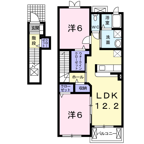 ラ　ポワールⅡの間取り