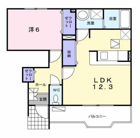 【間取り】 | グランディール　Ａ