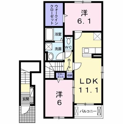 【間取り】 | ラ・メゾン・フェリーチェＢ棟