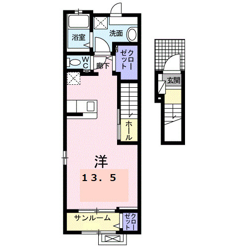 ブライト　スクエアⅠの間取り
