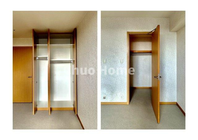 キャナルワーフタワーズウエストの収納|居室にはクローゼットを完備し、自由度の高い家具の配置が叶うシンプルな空間です。お子様の成長と必要になる子供部屋を与えるにはぴったりの間取りですね。