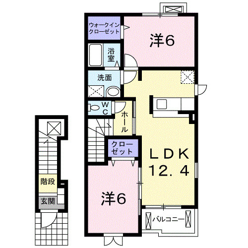 ソレアードＳの間取り
