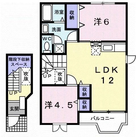 パークサイド香取Ⅲの間取り