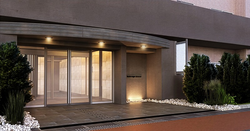 Belleviage Shimuraの外観|共用部完成イメージ