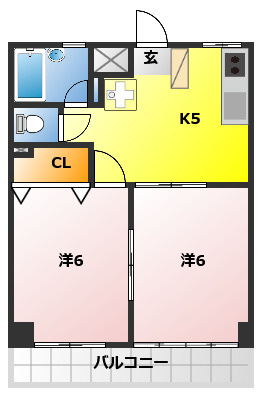 メゾンローリエの間取り