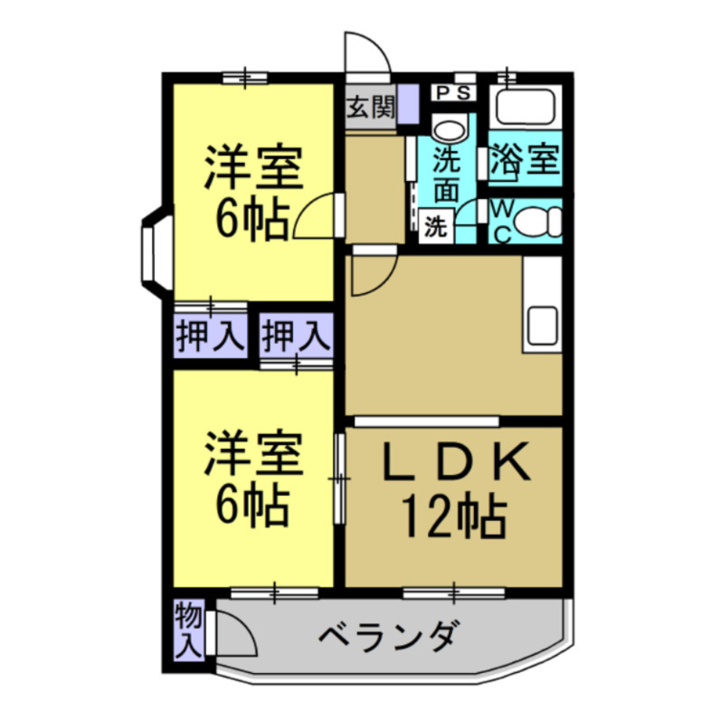 メゾン白梅の間取り|内装は現況を優先とし、写真は参考までにお願いします。