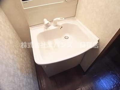 【洗面所】 | パールハイツ蘇我Ⅱ | 忙しい朝には欠かせない洗面所です