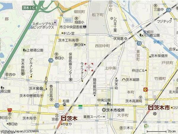 アンプルール クラージュ 森脇の地図
