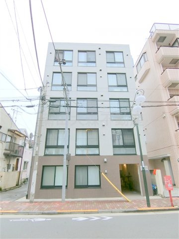 Live Flat(ライブフラット蓮沼の外観|2015年1月築　RC鉄筋コンクリート造地上5階建てのコンクリート打ちっぱなしのおしゃれなマンション！東急池上線蓮沼駅と、多摩川線矢口渡駅どちらも徒歩6分の東京都おおtかう東矢口1丁目