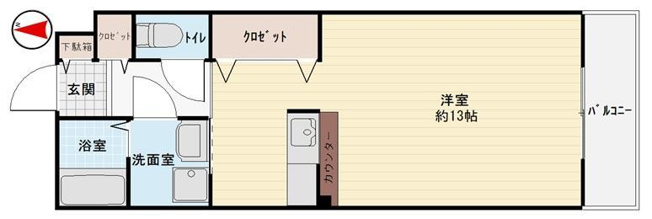 【間取り】 | ラフィネ西之町