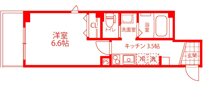 ラフィネ横浜の間取り