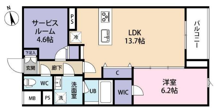 SPコート興野の間取り